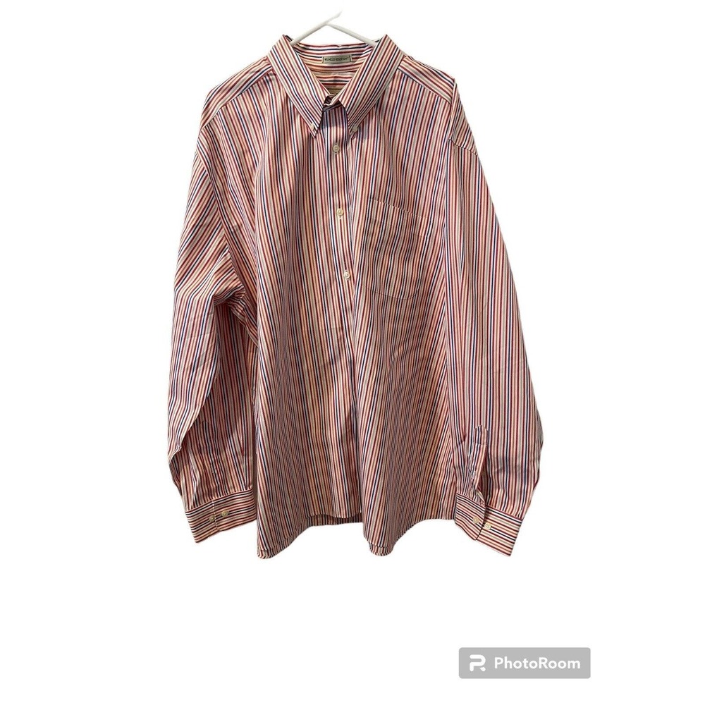 Eddie Bauer Wrinkle Resistant Multicolored Long Sleeve Button Down Size 3XL